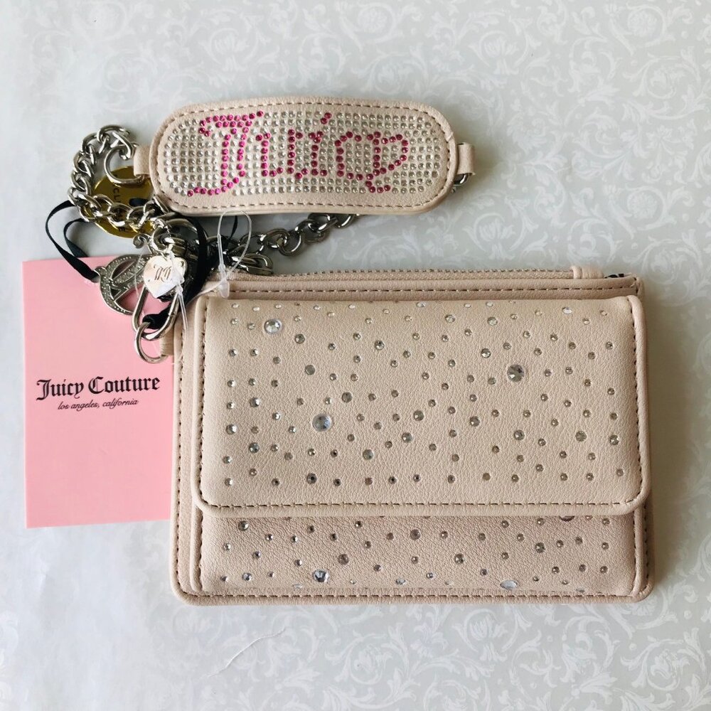 JUICY COUTURE ALL THAT GLITTERS WRISTLET with Dual FOL Sandstone